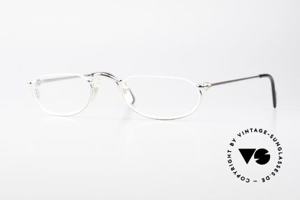 Cartier Demi Lune 2000 Oval Reading Frame Platinum Details