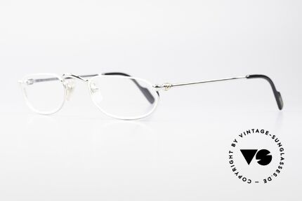 Cartier Demi Lune 2000 - M Oval Reading Frame Platinum, costly 'Platine Edition' (frame with platinum finish), Made for Men and Women