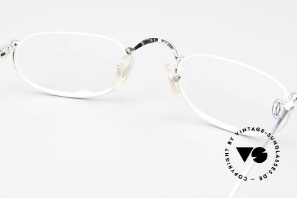 Cartier Demi Lune 2000 - M Oval Reading Frame Platinum, noble reading glasses for ladies and gentlemen alike, Made for Men and Women