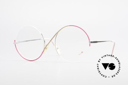 Casanova FC9 Artful Vintage Eyeglasses, glamorous Casanova eyeglasses from around 1985, Made for Women