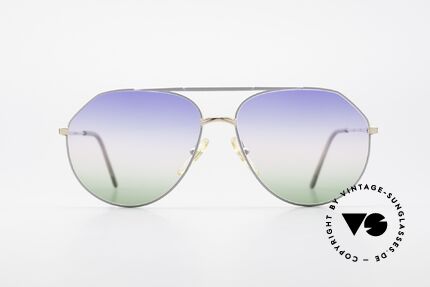 Casanova 6052 Titanium Aviator Sunglasses, titanium frame with gold-plated bridge and hinges, Made for Men and Women