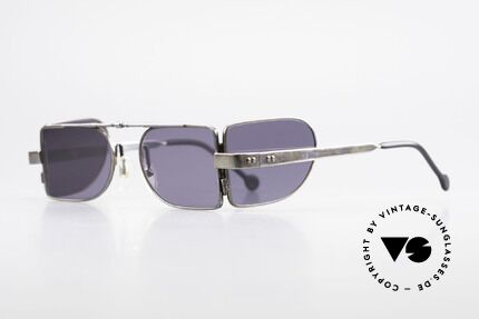 L.A. Eyeworks FONTANA 401 Side Shield Steampunk Frame, hinged side shields (according to the sun intensity), Made for Men and Women