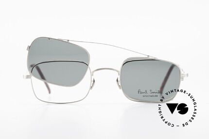 Paul Smith PS101 Square Vintage Frame Clip On, NO RETRO eyewear FASHION, but a unique old RARITY!, Made for Men and Women