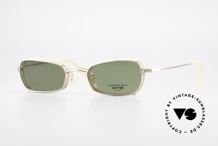 Oliver Peoples OP585 90's Vintage Frame Clip On, vintage Oliver Peoples sunglasses from the mid 90's, Made for Men and Women