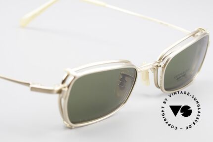 Oliver Peoples OP585 90's Vintage Frame Clip On, unworn, NOS (like all our rare Oliver Peoples shades), Made for Men and Women