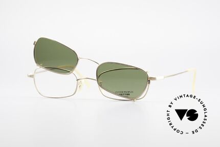 Oliver Peoples OP585 90's Vintage Frame Clip On, Size: small, Made for Men and Women