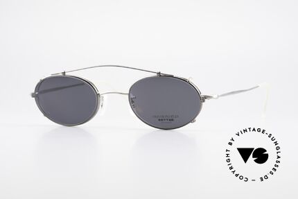 Oliver Peoples OP587 Eyeglass-Frame Oval Clip On, vintage Oliver Peoples eyeglasses from the 1990's, Made for Men and Women