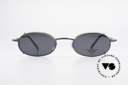 Oliver Peoples OP583 Oval 90's Frame With Sun Clip, LUXURY glasses: a lifestyle that is distinctly L.A., Made for Men