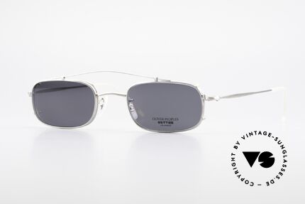 Oliver Peoples OP588 Square Eyeglass-Frame Clip On, vintage Oliver Peoples eyeglasses from the 1990's, Made for Men