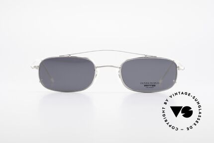 Oliver Peoples OP588 Square Eyeglass-Frame Clip On, LUXURY glasses: a lifestyle that is distinctly L.A., Made for Men