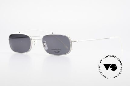 Oliver Peoples OP588 Square Eyeglass-Frame Clip On, timeless, sober, elegant, (with removable Clip On), Made for Men