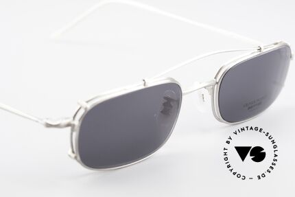 Oliver Peoples OP588 Square Eyeglass-Frame Clip On, NO retro fashion, but a rare 20 years old ORIGINAL, Made for Men