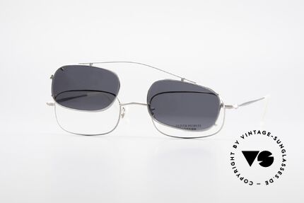 Oliver Peoples OP588 Square Eyeglass-Frame Clip On, O. Peoples LA = "distinctive specs with personality", Made for Men