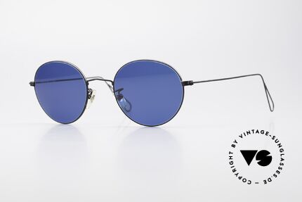 Cutler And Gross 0306 Round Vintage 90's Sunglasses, CUTLER and GROSS designer shades from the late 90's, Made for Men and Women