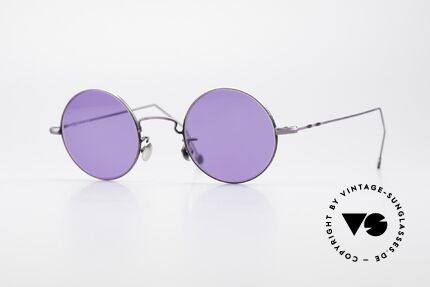 Cutler And Gross 0408 90's Round Vintage Sunglasses, CUTLER and GROSS designer shades from the late 90's, Made for Men and Women