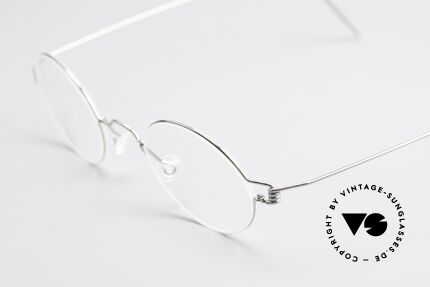 Lindberg Corona Air Titan Rim Round Titanium Frame Unisex, unworn, NOS, with original magnetic case by Lindberg, Made for Men and Women