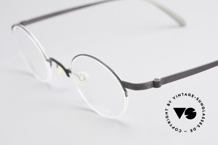 Lindberg 7005 Strip Titan Round Titanium Frame Unisex, extremely strong, resilient & flexible (3,4grams only!), Made for Men and Women