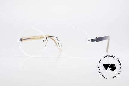 Lindberg 2111 Strip Titan Rimless Titanium Frame Round Details