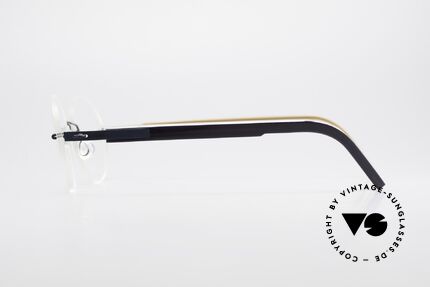 Lindberg 2111 Strip Titan Rimless Titanium Frame Round, resilient & flexible frame (lens shape can be modified), Made for Men and Women
