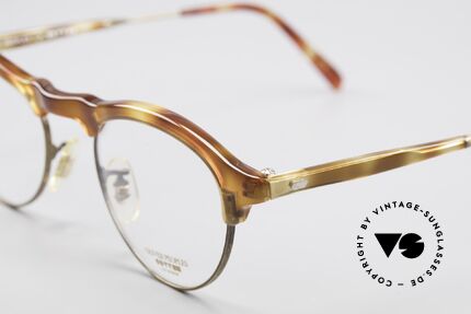 Oliver Peoples OP24 Rare 80's Designer Frame, brilliant combination of forms, colors and materials, Made for Men and Women