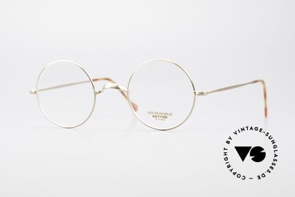 Oliver Peoples OP84BG Small Round Designer Glasses, vintage Oliver Peoples eyeglasses from the late 1990's, Made for Men and Women