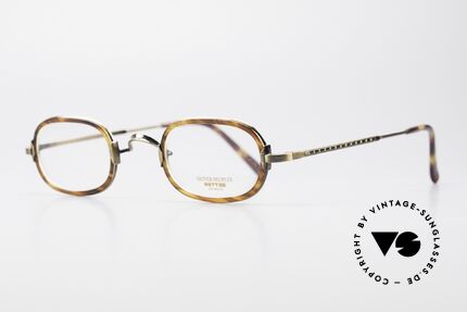 Oliver Peoples Fred Vintage Designer Frame Oval, interesting vintage model; timeless in coloring & form, Made for Men and Women