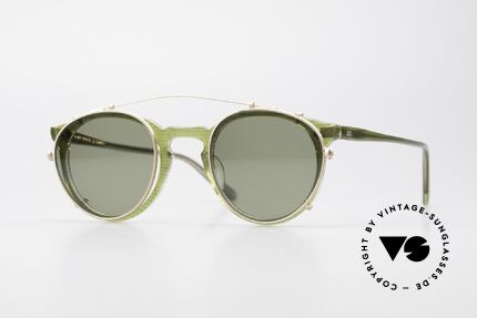 Oliver Peoples O'Malley 981 The 80's Original With Clip On, vintage Oliver Peoples sunglasses, model O'Malley, Made for Men and Women