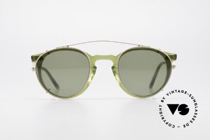 Oliver Peoples O'Malley 981 The 80's Original With Clip On, one of the most recognizable frames in O.P.’ history, Made for Men and Women