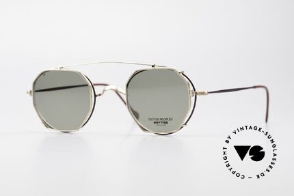 Oliver Peoples OP80BG 90's Vintage Frame Clip On, vintage Oliver Peoples sunglasses from the early 90's, Made for Men and Women