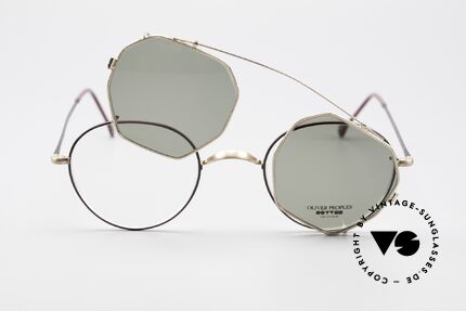 Oliver Peoples OP80BG 90's Vintage Frame Clip On, NO RETRO fashion, but a unique 25 years old Original, Made for Men and Women