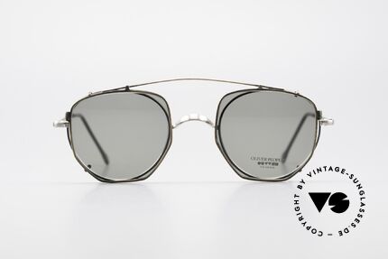Oliver Peoples OP80BC Round Frame Square Clip On, American LUXURY eyewear brand, established in 1986, Made for Men and Women