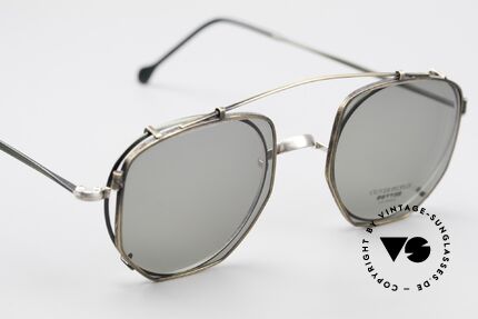 Oliver Peoples OP80BC Round Frame Square Clip On, well, the combination fits & looks cool; one of a kind!, Made for Men and Women