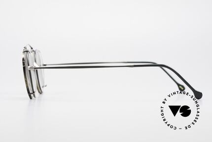Oliver Peoples OP80BC Round Frame Square Clip On, unworn, NOS (like all our rare Oliver Peoples eyewear), Made for Men and Women
