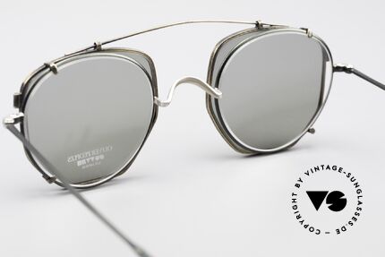 Oliver Peoples OP80BC Round Frame Square Clip On, NO RETRO fashion, but a unique 25 years old Original, Made for Men and Women