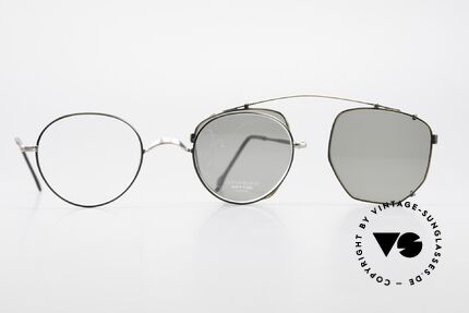 Oliver Peoples OP80BC Round Frame Square Clip On, Size: small, Made for Men and Women