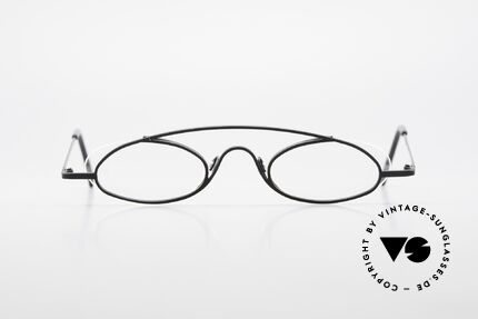 Theo Belgium Hababa Rimless Rimmed Frame 90's, fancy model: "rimless" & "rimmed" at the same time, Made for Men and Women
