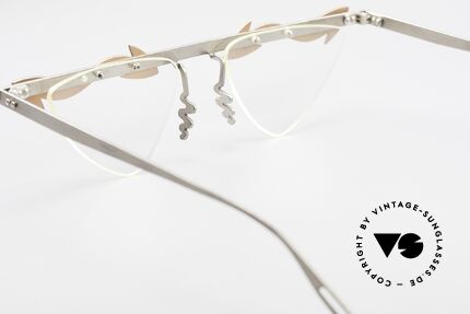 Theo Belgium Tita II Heart Shaped Eyeglasses Titan, Size: extra large, Made for Women
