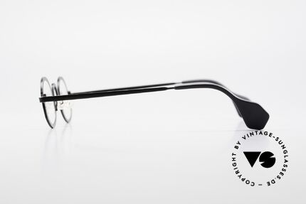 Theo Belgium Circle Avant-Garde Vintage Specs, extraordinary frame in top-quality (unisex; black colored), Made for Men and Women