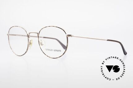 Giorgio Armani 231 80's Panto Frame No Retro, very noble frame finish in bronze & chestnut brown, Made for Men and Women