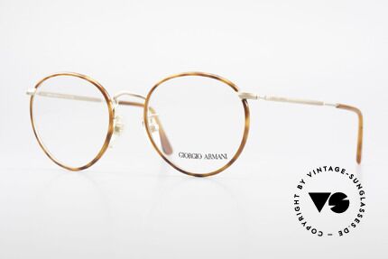 Giorgio Armani 112 90's Panto Eyeglasses Men, timeless vintage Giorgio Armani designer eyeglasses, Made for Men