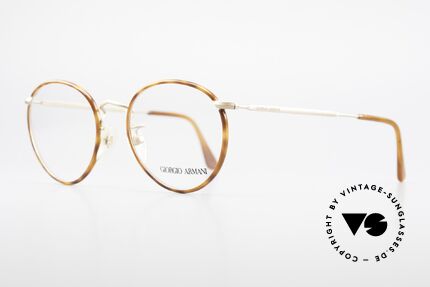 Giorgio Armani 112 90's Panto Eyeglasses Men, true 'gentlemen glasses' in tangible premium-quality, Made for Men