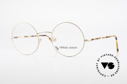 Glasses Giorgio Armani 117 Round Vintage Eyeglasses 80s