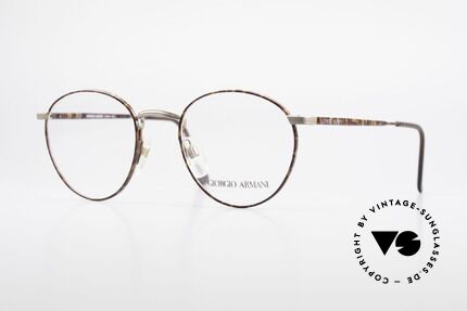 Giorgio Armani 166 No Retro Glasses 80's Panto, panto GIORGIO ARMANI vintage designer eyeglasses, Made for Men