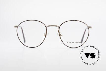 Giorgio Armani 166 No Retro Glasses 80's Panto, a timeless 1980's model in tangible premium quality, Made for Men