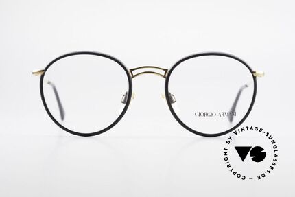 Giorgio Armani 152 Classic Round Vintage Frame, more 'classic' isn't possible (famous 'PANTO'-design), Made for Men