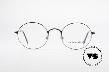 Giorgio Armani 243 Round Oval Glasses 90s Small, discreet round framework in SMALL size (122mm), Made for Men and Women