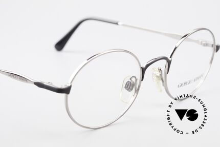 Giorgio Armani 243 Round Oval Glasses 90s Small, NO recent collection, but a 25 years old ORIGINAL, Made for Men and Women