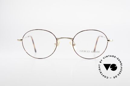Giorgio Armani 252 Oval Vintage Eyeglasses 90's, sober, timeless style: suitable for many occasions, Made for Men and Women