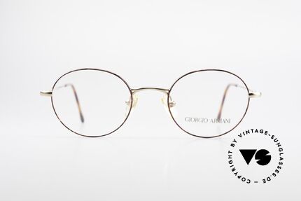 Giorgio Armani 252 Oval Vintage Glasses 90's, unisex model 252 in size 48-20, 140mm, col. 1022, Made for Men and Women