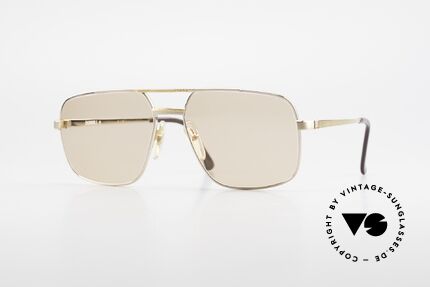 Dunhill 6068 Gold Plated Frame Changeable, LUXURY vintage sunglasses by A. DUNHILL from 1987, Made for Men
